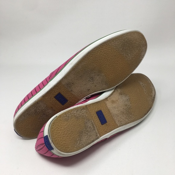 Keds Pink Striped Low Top Sneakers - Picture 7 of 8